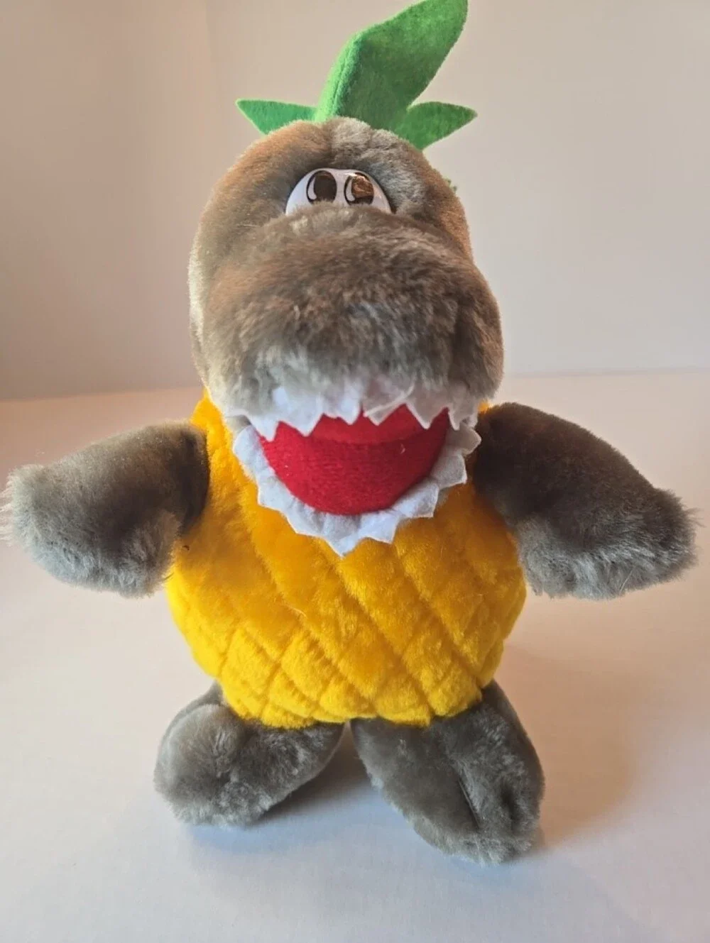 Vintage 90s Dole Promotional Dinosaur Pineapple Plush Pineosauraus
